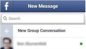 Buscar mensajes de Facebook