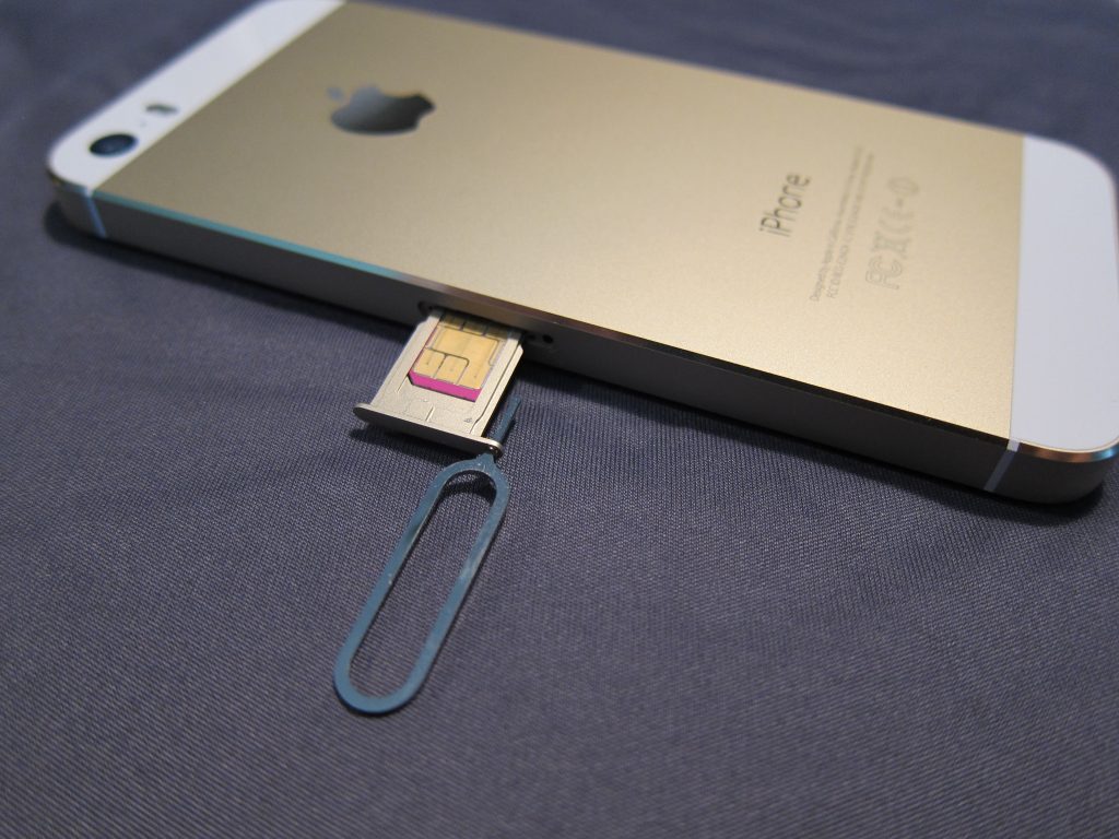 Tarjeta SIM en iPhone