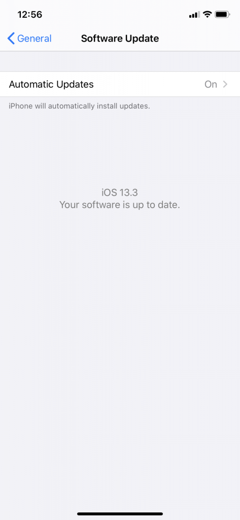Configurar actualizaciones automáticas para iOS