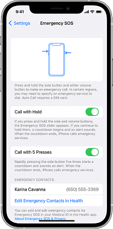Active el modo SOS de emergencia en su iPhone