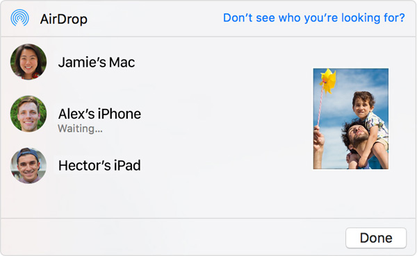 Airdrop de iOS a Mac directamente