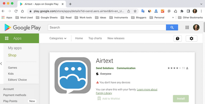 Cómo recibir mensajes de Android en Mac a través de AirText