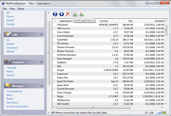 Administrador de archivos de Android para PC