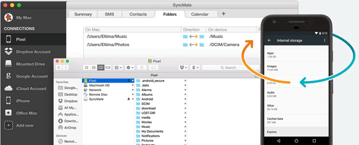 Cómo obtener textos de Android en Mac con SyncMate Expert
