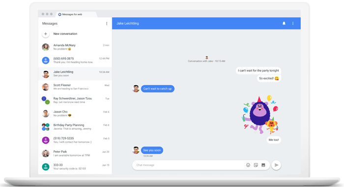 Imprima mensajes de texto de Motorola a través de Google Mensajes web