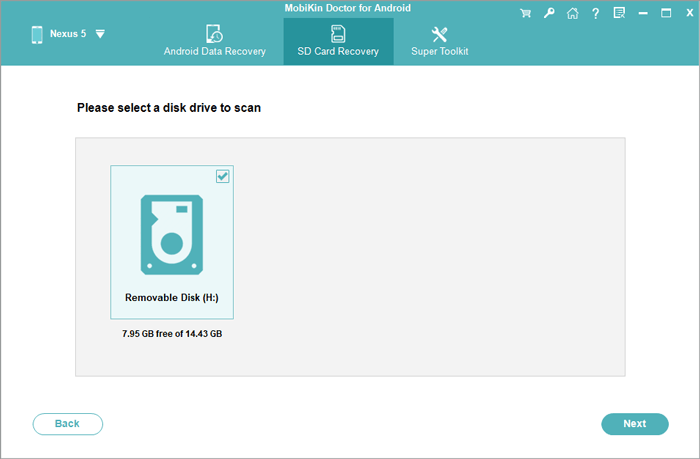 Escanee para obtener videos eliminados en la tarjeta SD