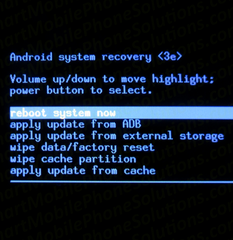 Restablecer el teléfono Android de restablecimiento de fábrica para corregir el comando Android