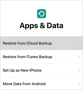 Borrar iPhone para restaurar la copia de seguridad de iCloud o iTunes