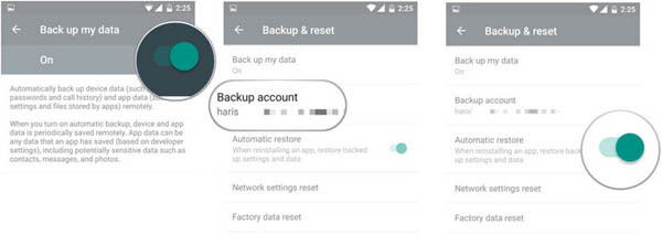 Recupere los datos del teléfono Android formateados de Google Drive