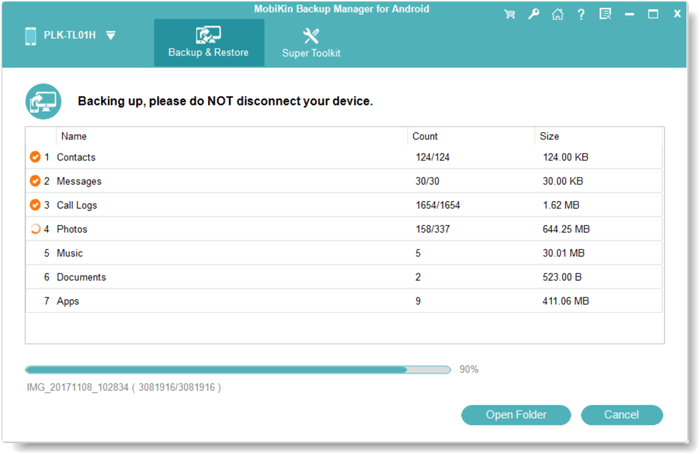 Use la mejor herramienta de copia de seguridad de Android para hacer una copia de seguridad del teléfono sin root