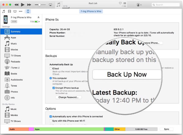 Sincronizar archivos de música de iPod a iTunes