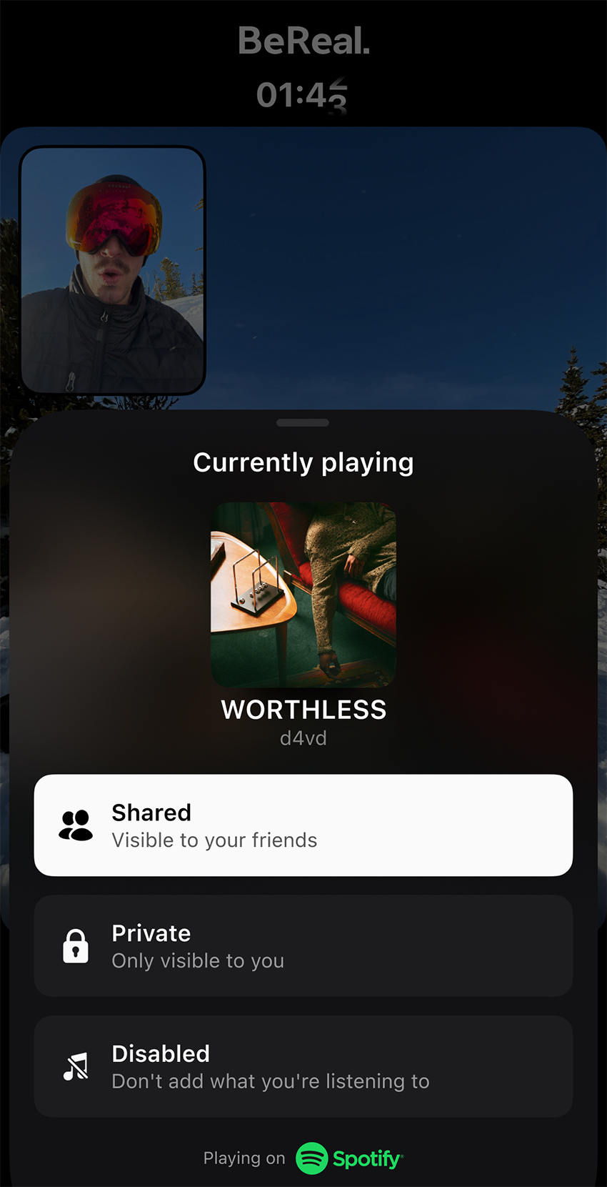 Bereal compartir música