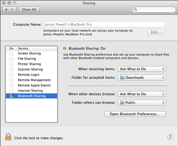 Conecte Android a MacBook con Bluetooth