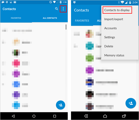 Recupere los números de teléfono eliminados en Android controlando los contactos ocultos