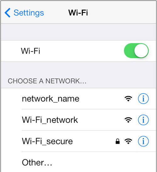 Verifique la conexión a Internet en el iPhone