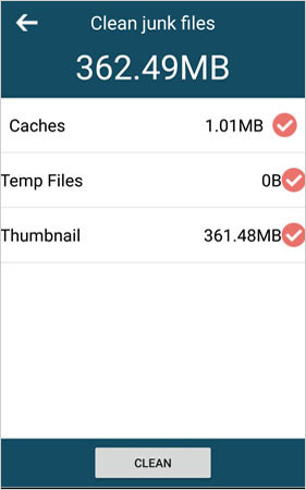 Borrar archivos basura en Android