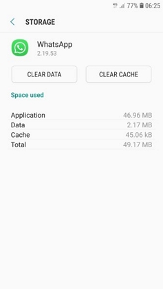 Borrar caché de whatsapp en Android