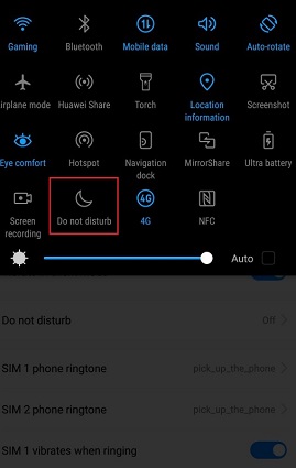 deshabilitar no molestar en Android