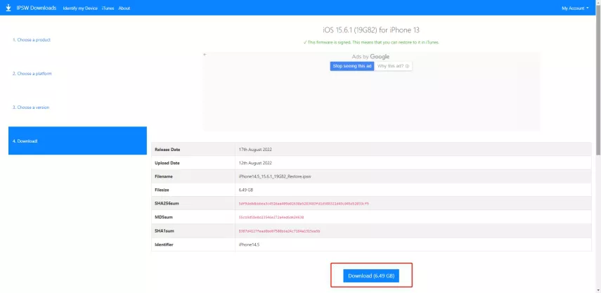 iOS 17 a 16 rebaja