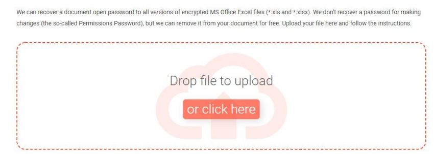 soltar el archivo para cargar