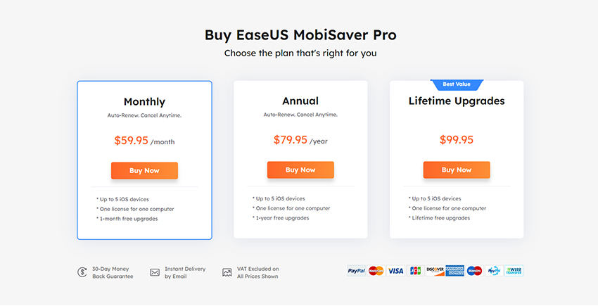 Precio de Mobisaver