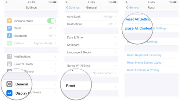 Restablecer la configuración de iPhone a fábrica