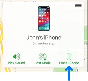 Borrar iPhone en iCloud