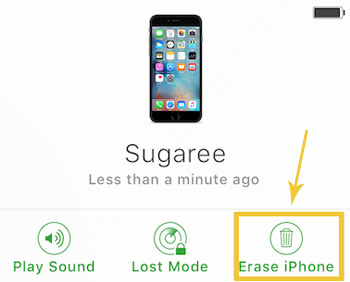 Factory Restaurar iPhone con pantalla rota a través de iCloud