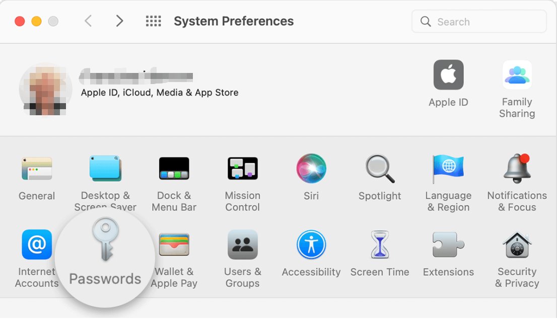 Encuentre Apple ID sin restablecerlo en Mac