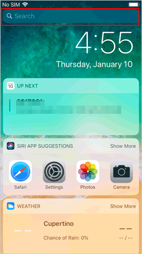 Cómo mirar mensajes antiguos en iPhone a través de la búsqueda de Spotlight