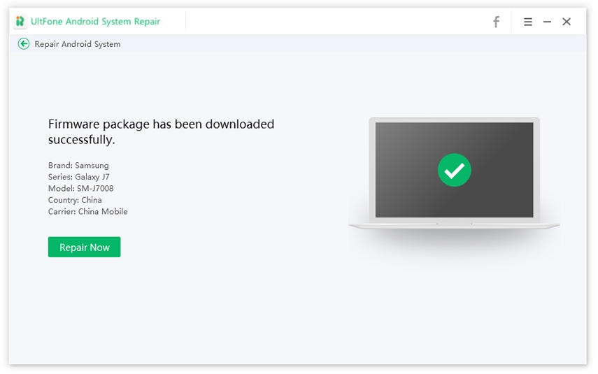 El firmware de Android se descarga con éxito