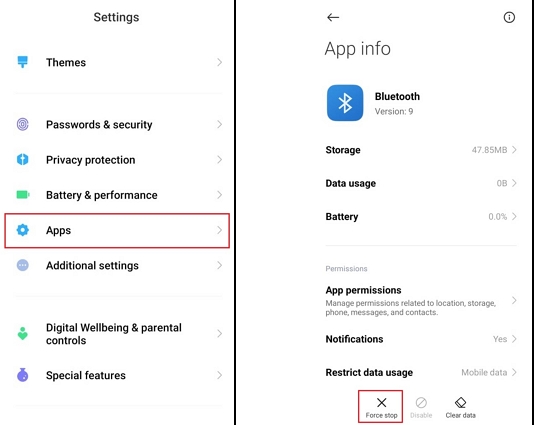 Cerrar aplicaciones que no usa para detener a Android congelada