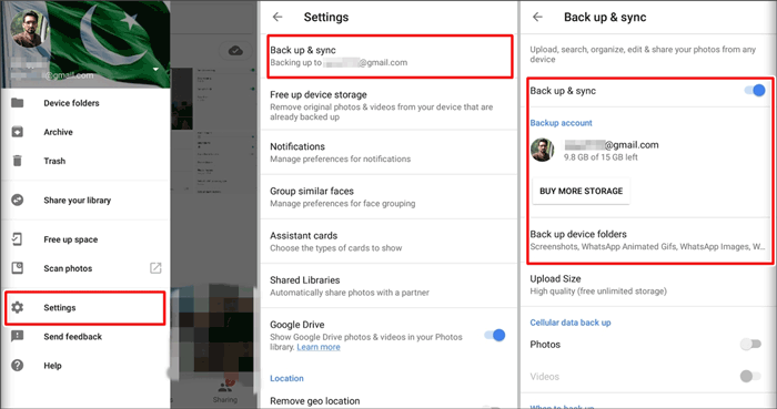 Cómo transferir imágenes de un teléfono a otro a través de Google Photos