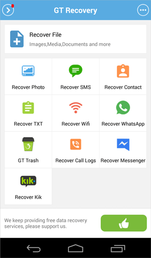 Cómo recuperar mensajes KIK eliminados usando GT Recovery