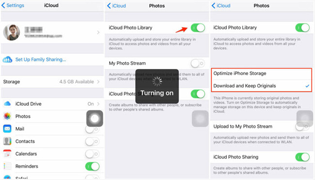 Cómo obtener fotos de iPad a iPhone con iCloud