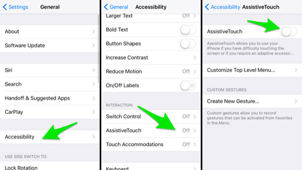 Habilitar toque de asistencia en iPhone
