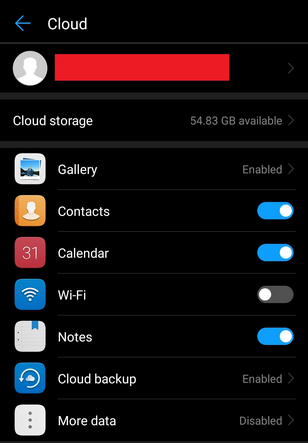 copia de seguridad de Huawei usando Huawei Cloud