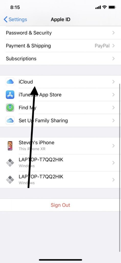 Copia de seguridad de iCloud para un Apple Watch
