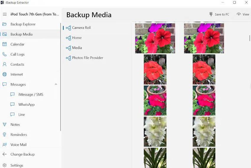 Extractor IBackup
