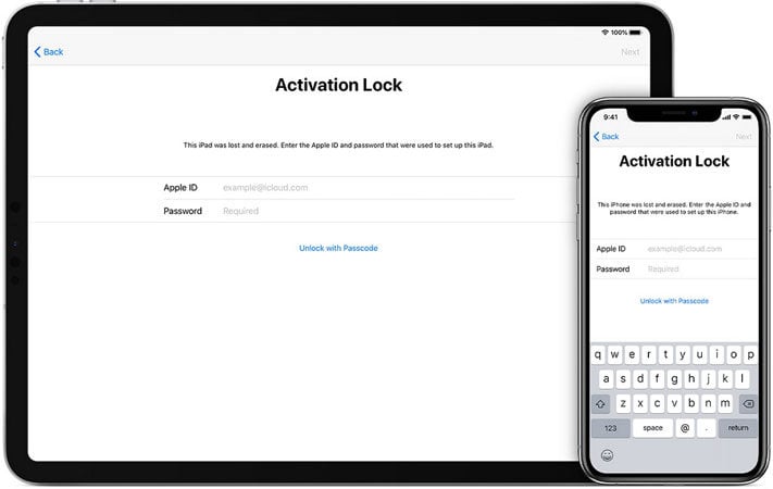 Retire el oficial de bloqueo de activación de iCloud