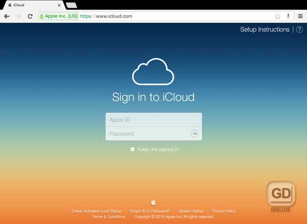 Recupere los datos del iPad roto del sitio web de iCloud
