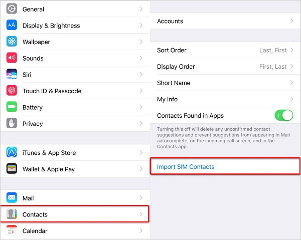 Copiar contactos en la tarjeta SIM a iPhone