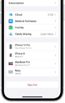Registre ID de Apple en el iPhone 12