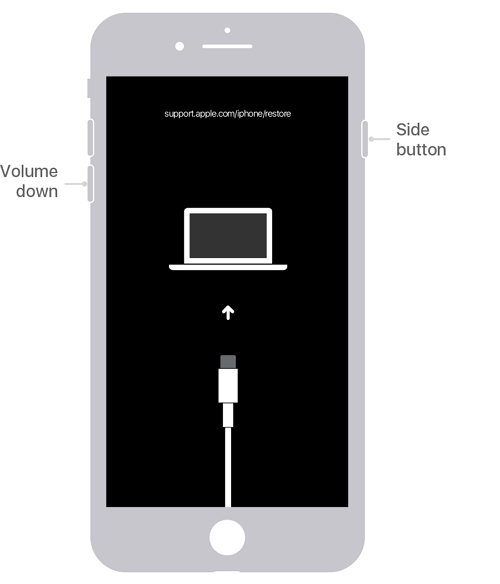 Ponga el iPhone 7 o iPhone 7 Plus en modo de recuperación