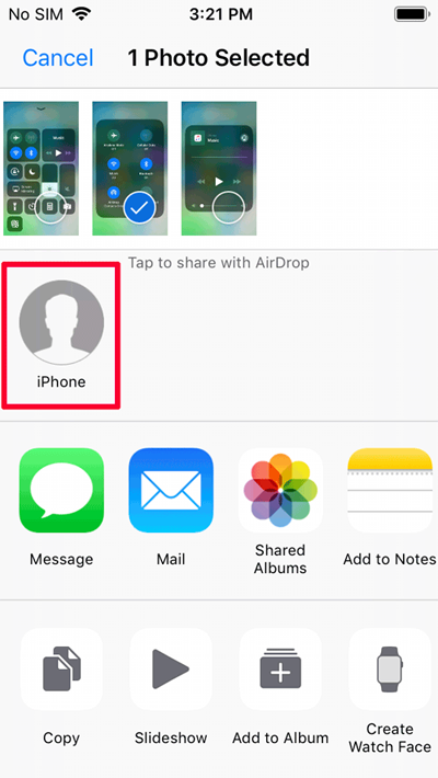 Cómo importar fotos de iPad a iPhone por Airdrop