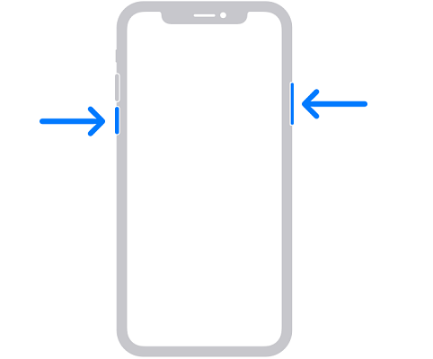 Reinicie el iPhone X o más tarde.