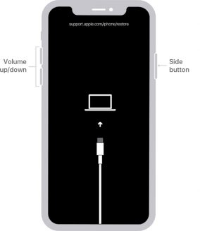 poner iPhone XS en modo de recuperación