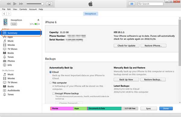 Copia de seguridad de iPad a computadora con iTunes