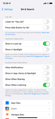 Apague Hey Siri
