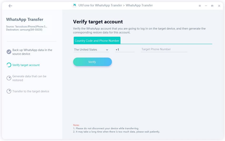 Verificar la cuenta de Android Whatsapp